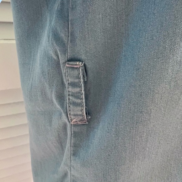 Lulu's Light Blue Denim Button-Up Shirt Dress - Picture 3 of 4